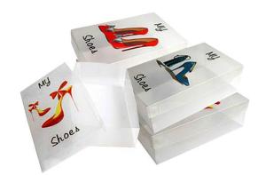 Transparent Stackable Shoe Boxes